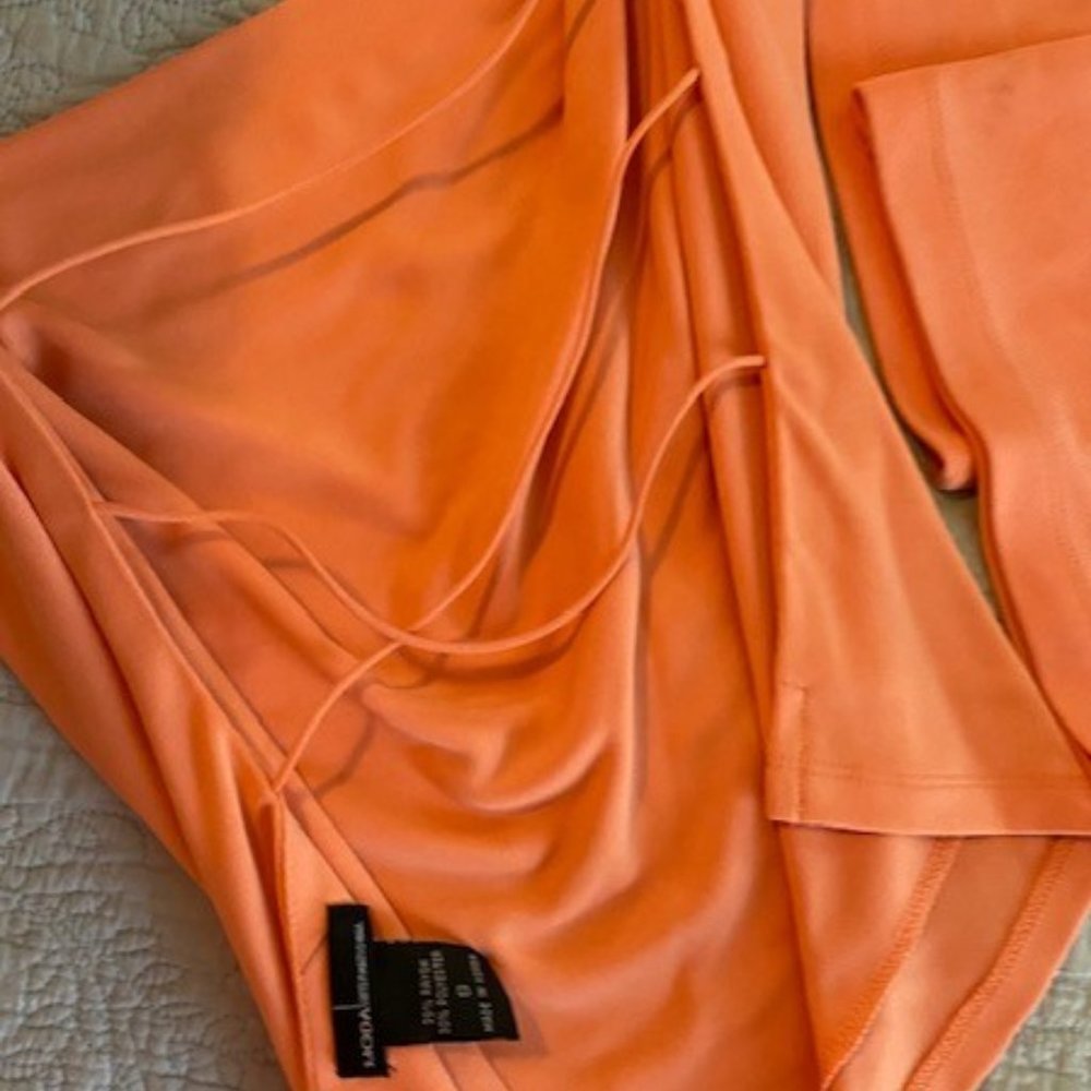 VS-Moda International cocktail pant suits, black & apricot, size small - Picture 9 of 15